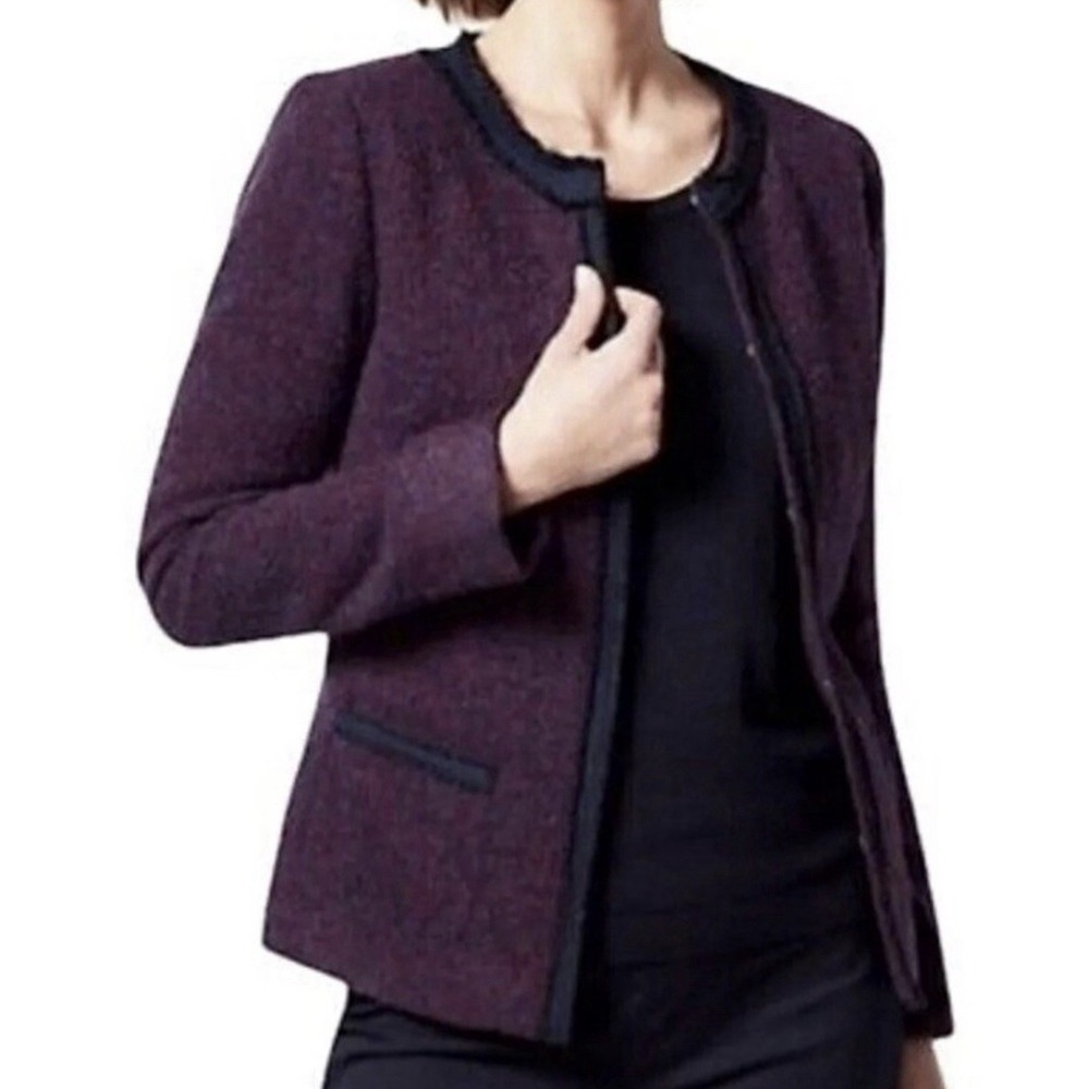 NWT $179 Talbots Wool Blend Blazer Jacket Plus Size 18W Career Office Lined